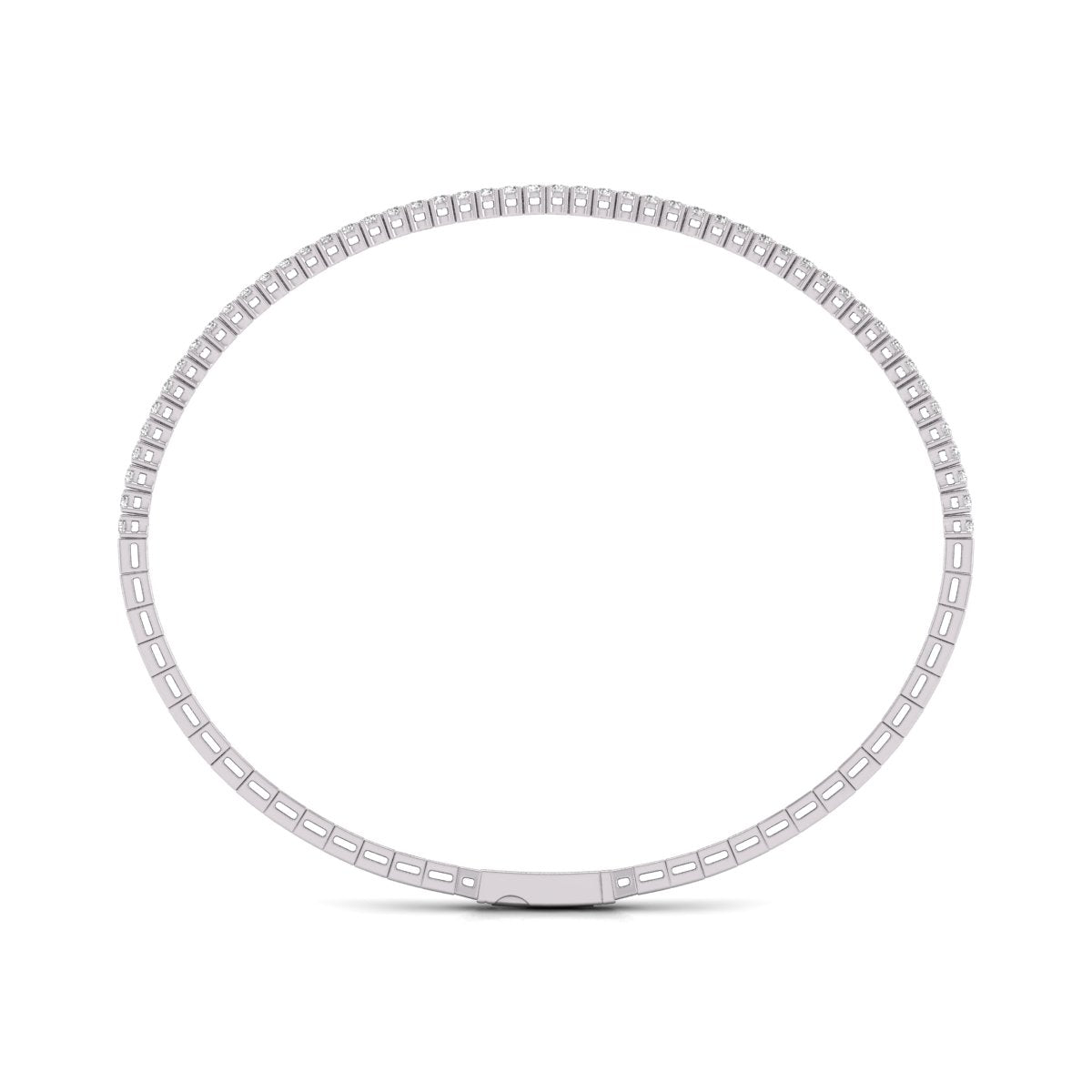 Flexible Lab Grown Diamond Bangle lab-grown diamond jewelry IGI certified 14K gold