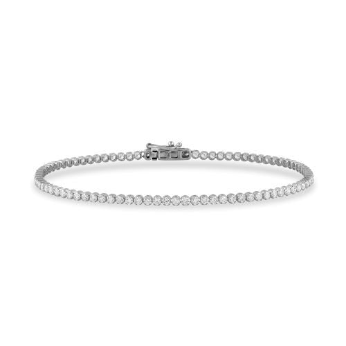 4 Prong Round Tennis Bracelet
