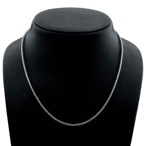 4 Prong Round Tennis Necklace lab-grown diamond bracelet IGI certified 14K gold