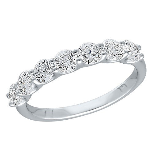 7 Stone Ring lab-grown diamond ring IGI certified 14K gold